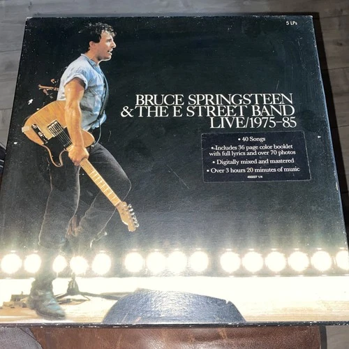 BRUCE SPRINGSTEEN & Street Band - LIVE 1975 - 85 box 5 records Vintage Vinyl