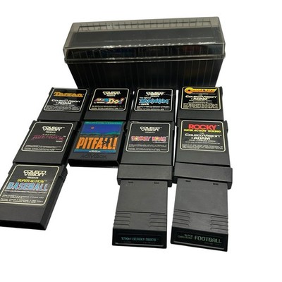Lot of 9 Coleco Vision Video Game Cartridges 2 Intellivision As-is UNTESTED!