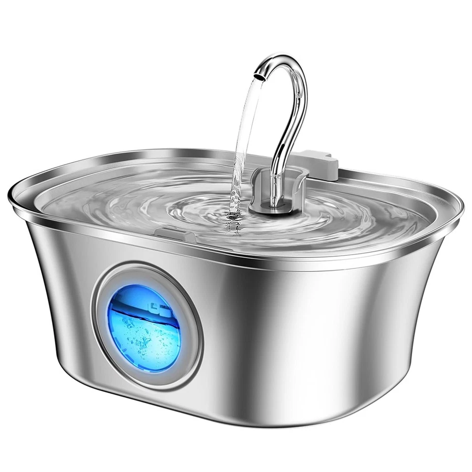 Wasserbrunnen für Katzen mit Wasserstandsfenster, Automatischer Trinkbrunne9255