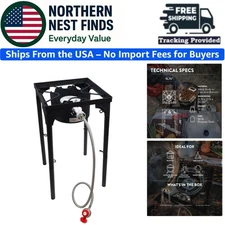 Master Your Outdoor Cooking with a High Pressure Propane Burner - Compact & Safe