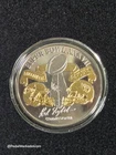Super Bowl XXXVII 2-Tone Flip Coin .999 Fine Silver W/24Kt Gold Highlight /7,500