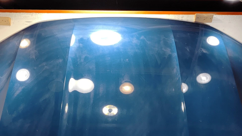 Volkswagen Atlas 2021-2025 capó delantero capó panel carcasa *P2P2* OEM azul Foto 2 de 4