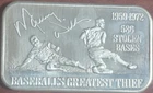 1974 USSC Maury Wills 1 oz .999 Fine Silver Bar, Limited Edition