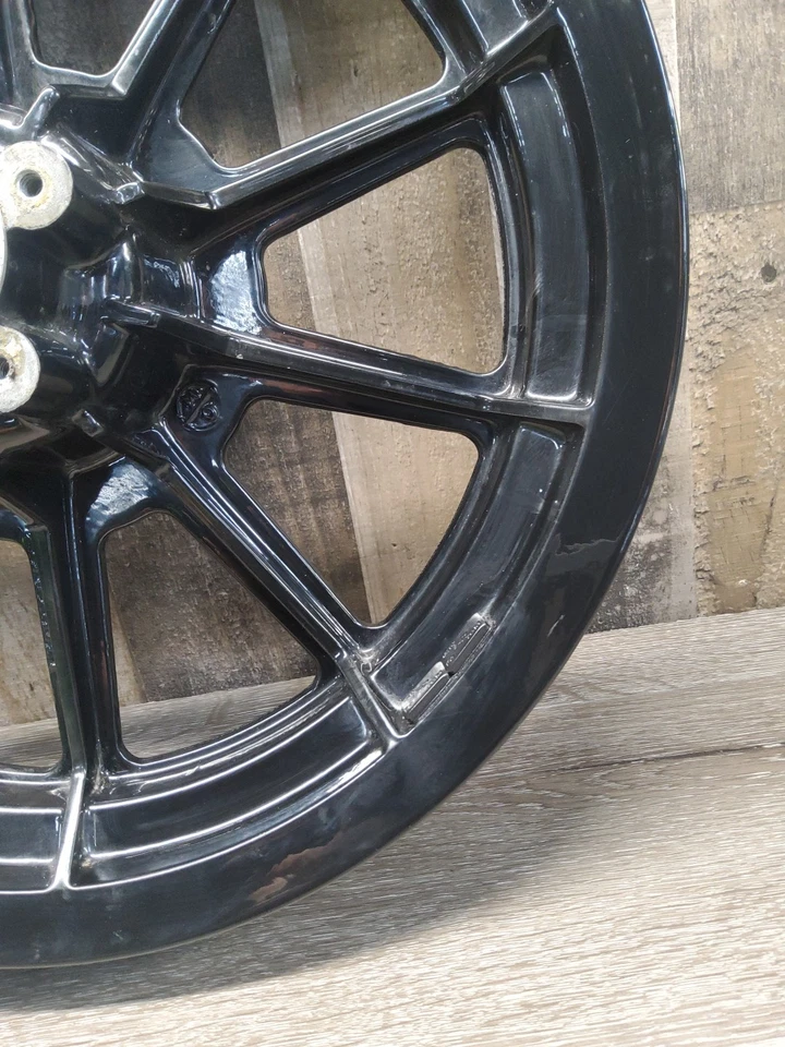 Harley-Davidson Tour Glide 1987 87 FLTC llanta delantera negra de 10 radios DL-687 Foto 4 de 4