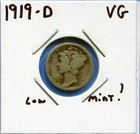 W@W 1919-d Mercury Dime !!!! ( Nice Coin !!!!)  VG !!!!!