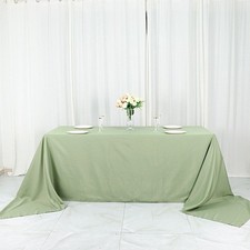 EUCALYPTUS SAGE GREEN Polyester 90x156" Rectangle TABLECLOTHS Wedding Party