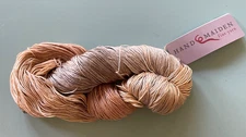 Handmaiden SEA SILK Hand Dyed Yarn - Gold, Apricot & Taupe