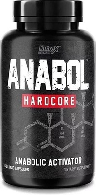 1 Pack Nutrex Research Anabol Hardcore Anabolic Activator,Muscle Builder 60 Caps