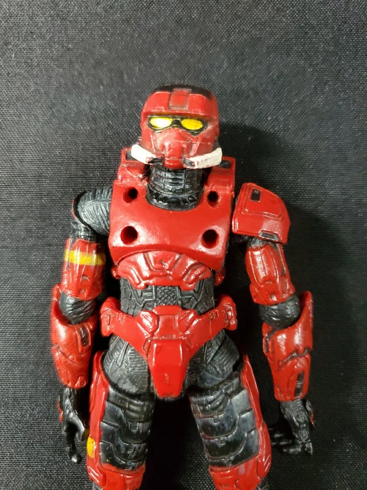 Halo Reach 斯巴达红色 MP 可动人偶 McFarlane 玩具无配件 5 * * — 第 2/4 张图片