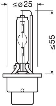 Xenon Brenner Lampe Licht Scheinwerfer D2S für Ams-Osram 66240Xn2-2Hb - Bild 3 von 7