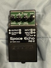 BOSS RE-2 Space Echo Compact Full Stereo I/O Delay Reverb Effects Pedal TONE