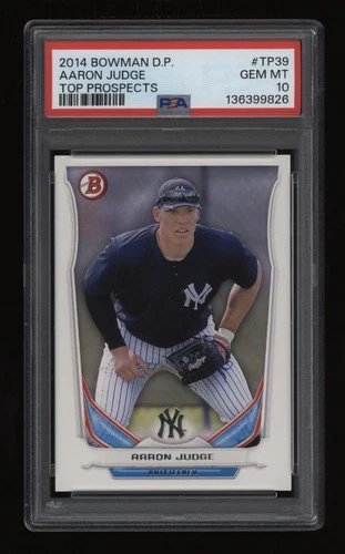 2014 Aaron Judge PSA 10 Bowman Draft Rookie Rc #TP39 *NICE* Invest NOW