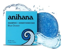 ANIHANA Blue Ocean Shampoo and Conditioner Purifying, Paraben Free 2.29 oz 