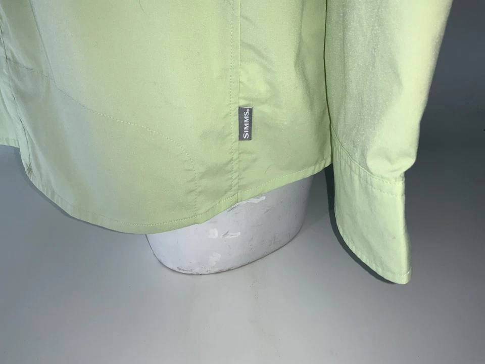 Camisa de Pesca Simms Marea Floja 50 UPF Hombres 2XL Verde Lima Manga Larga YGI O5-20 Foto 4 de 4
