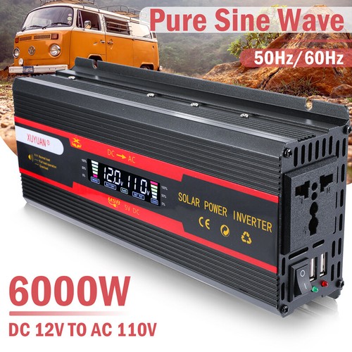 5000W 6000W Car Power Inverter DC 12V To AC 110V Sine Wave Solar Power Converter - 第 74/94 張圖片