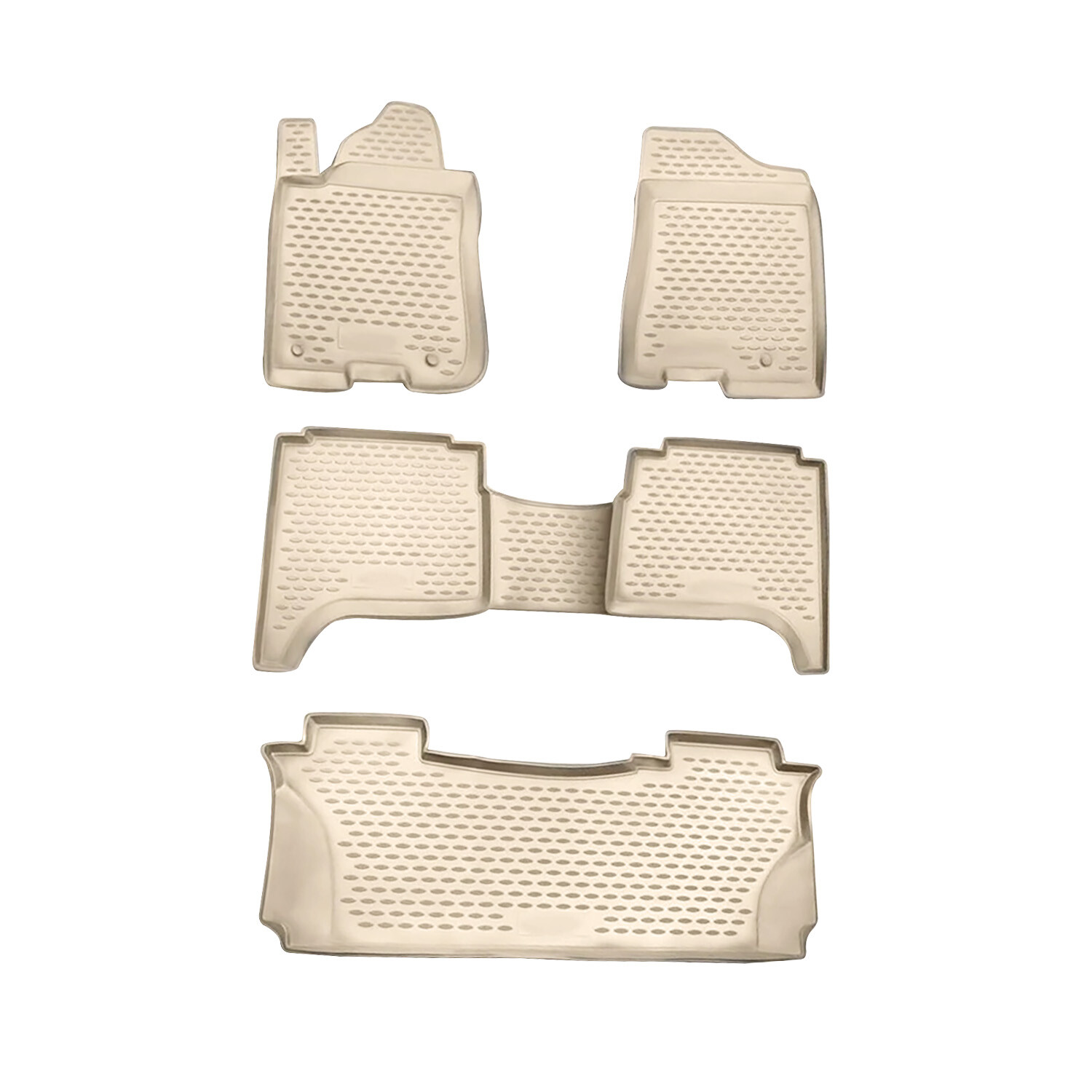 OMAC Floor Mats Liner for Infiniti QX56 20042008 Beige TPE AllWeather
