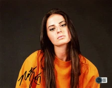 NATALIE JANE SIGNED 8x10 PHOTO TIK TOK POPULAR SINGER WHERE AM I? BECKETT BAS