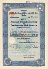 116790, Berliner St&auml;dtische Elektrizit&auml;tswerke Akt.-Ges., 3000.- RM, BEWAG