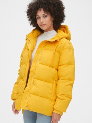 GAP Yellow Upcycled Hodges Puffer Coat 