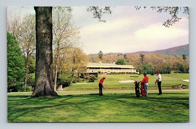 Postcard WV White Sulphur Springs Greenbrier Golf and Tennis Club Posted 1963