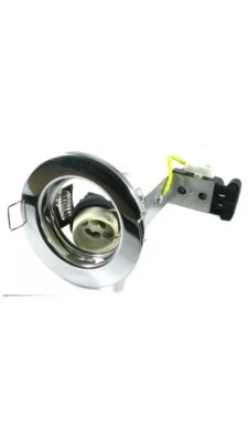 Acel AC4303- Mains Halogen IP20 Downlight - Chrome- Lamp Included. New - Image 1 of 3