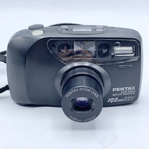 Pentax IQZoom EZY 35mm Point & Shoot Zoom Film Camera Auto Focus - Tested