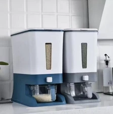 10KG Rice Dispenser/Cereal/Grain Container w/Measuring Cup