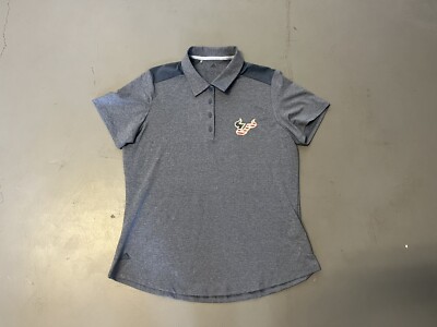 USF Bulls Blue Women s Adidas Polo Collard Shirt Size Large South Florida 