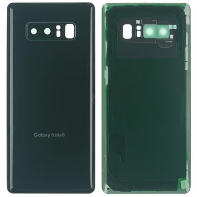 Samsung Galaxy Note 8 N950F battery housing back cover plate camera lens black