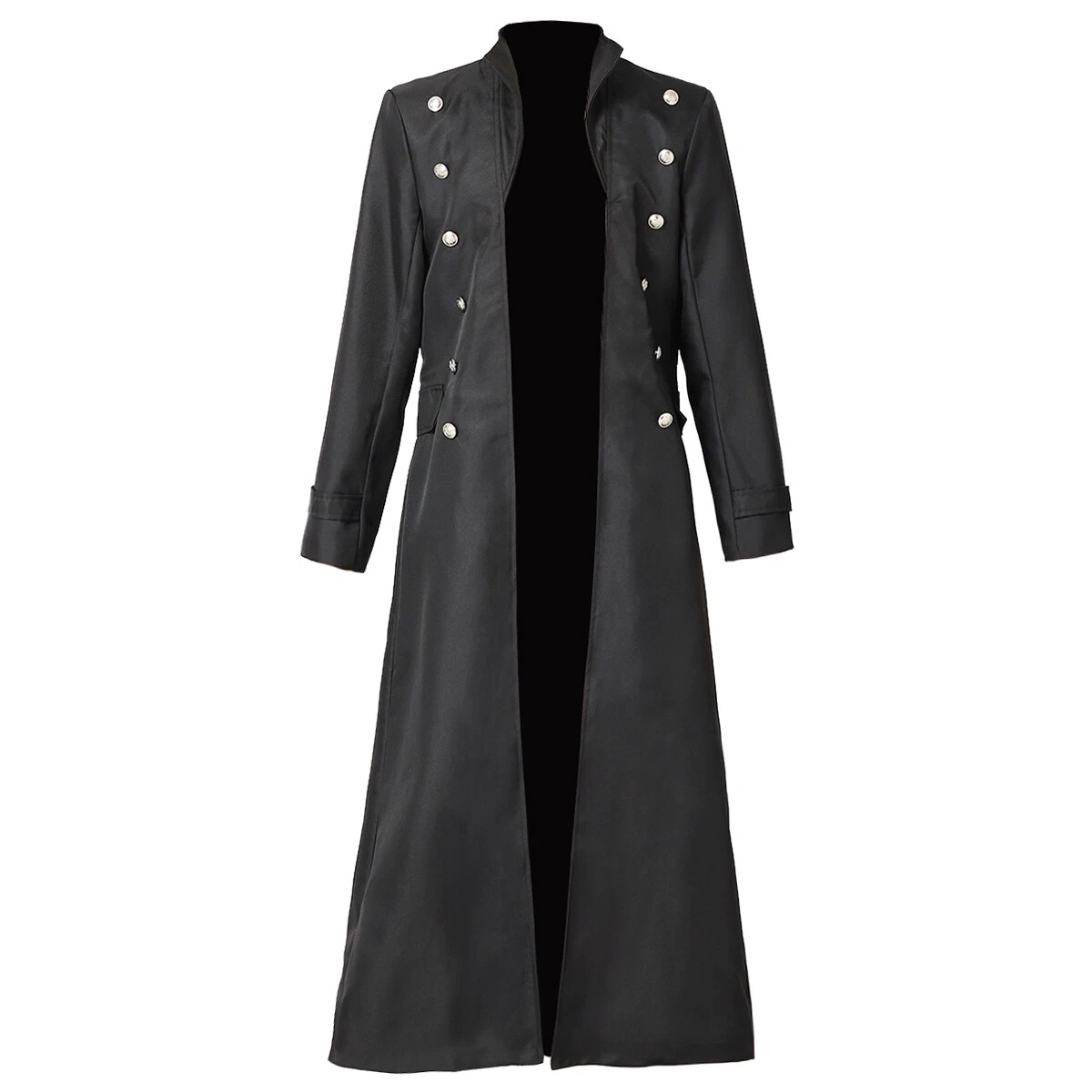 Gothic Men's Long Coat Steampunk Trench Coat Halloween Costume Various  Colors | eBay