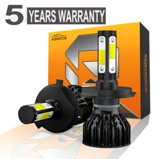 H4 9003 Super White Bright LED Headlight Bulbs Kit 10000W 1000000LM Hi-Low Beam