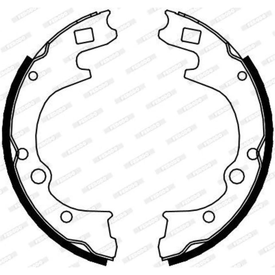 FERODO Ensemble De Freins Arrière Pour Hyundai H-1 Travel TQ Mazda - Photo 2/4