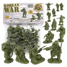 BMC CTS Classic Toy Soldiers Korean War Winter US Plastic Army Men Figures 1:30
