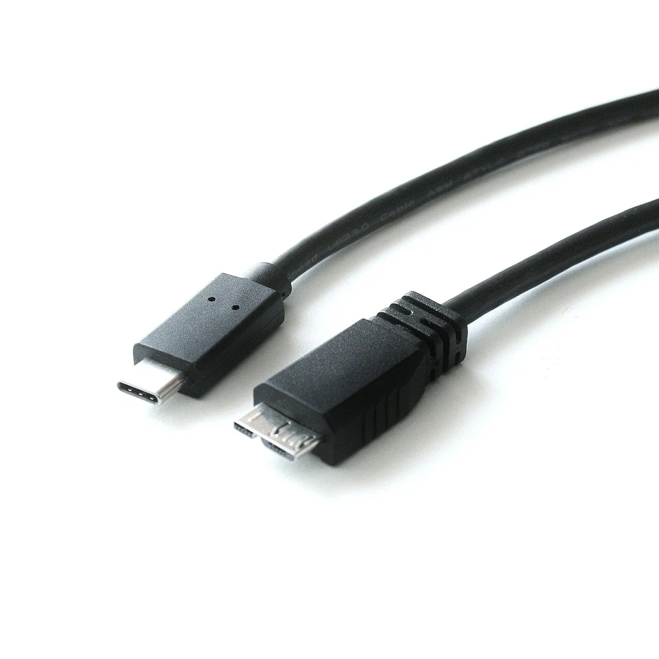 1m USB 3.0 Super-Speed Daten-Kabel USB C-Stecker / Micro-B Stecker 5 Gb/s 1,0m - Bild 1 von 1