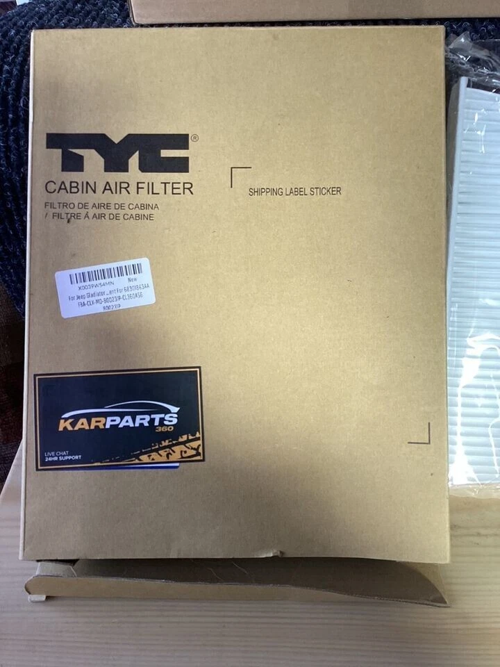 TYC Jeep Gladiator Cabin Air Filter 2020 2021 2022 2023 For 68301863AA - Image 2 of 2