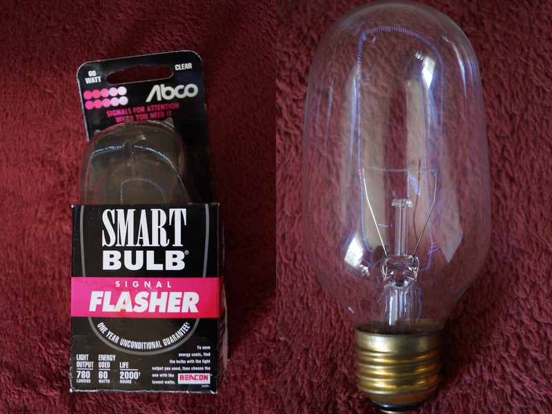 Abco Smart Bulb Flashing Lightbulb Light Vintage 1994 NOS Unusual Collectable
