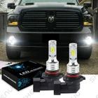 2x 55W White 6000K LED Fog Light Bulbs For 2009-2018 Dodge RAM 1500 2500 3500