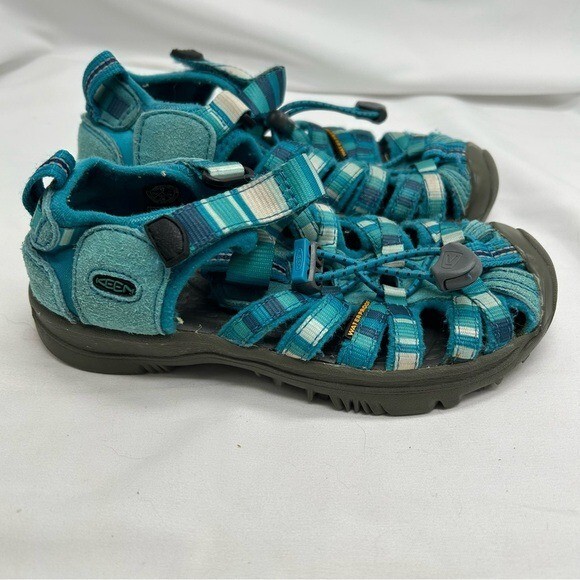 Scarpe sandali sportivi Keen Strap 1009960 giovani blu turchese verde acqua taglia 12 unisex