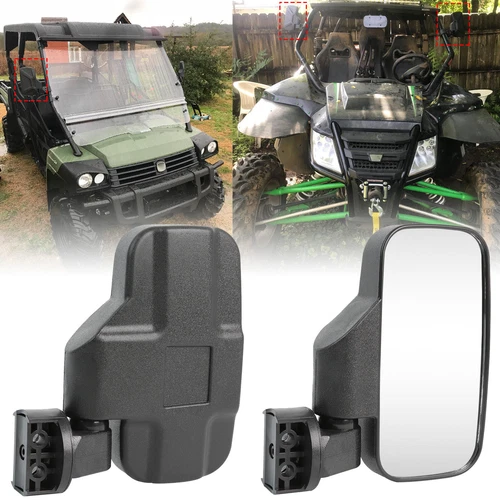 UTV Side View Mirrors Set For Arctic Cat Prowler Wildcat 500 650 700 1000 Black