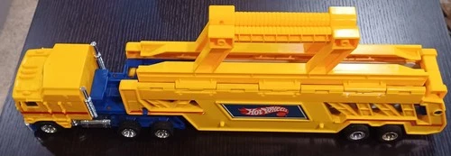 Hot Wheels 1986 Vintage Semi-Truck Trailer Car Carrier Hauler 19"