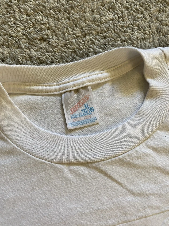 Camiseta de Enfermería Vintage Talla XL Camiseta Unisex Años 80 90 Blanca Enfermera Gráfico Repujado Foto 3 de 3