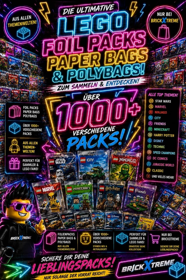 Dienstags ist BrickXTreme Time - Foil Packs , Paper Bags , Polybags