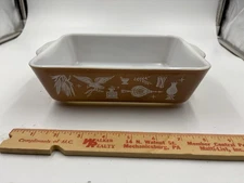 Pyrex Early American Refrigerator Casserole Bowl Dish Model 0503 Vintage 1960s