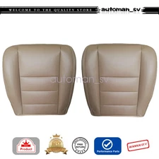 For 2002-2007 Ford F250 F350 Lariat XLT Driver & Passenger Bottom Seat Cover TAN