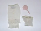 Vintage BARBIE LINGERIE PAK PIECES White, 1962-63, Fair Cond., FREE Shipping!