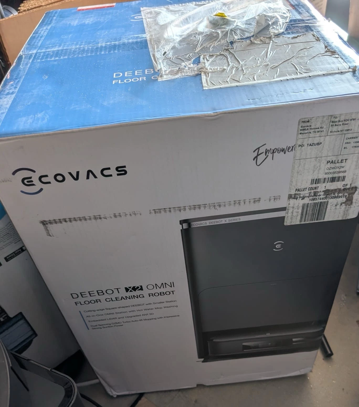 ECOVACS DEEBOT X2 Omni Robot Vacuum / Hot Water Mop