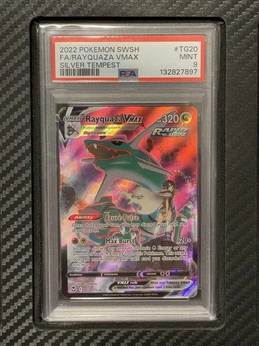 2022 PSA 9 FA Rayquaza VMAX #TG20 Full Art Trainer Gallery Pokemon TCG SWSH ST