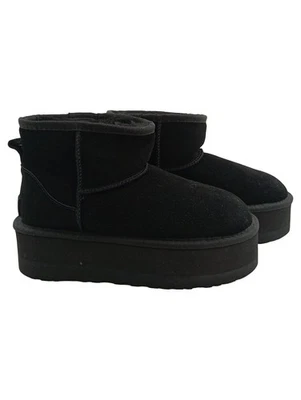 UGG Bottes Mini Bailey Button II Femme Noir Daim (EU 38) - Photo 1/4