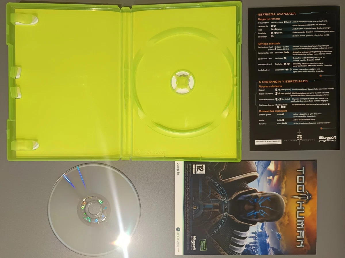 Too Human | Exclusivo Xbox360 Microsoft | PAL España ES | Completo