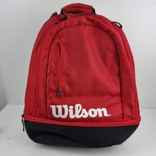 Wilson Team Tennisrucksack in Rot & Schwarz R...